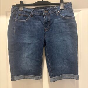 Celebrity Pink Dark Blue Women's Bermudas